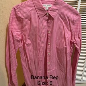 Banana Republic Pink Pin Strip